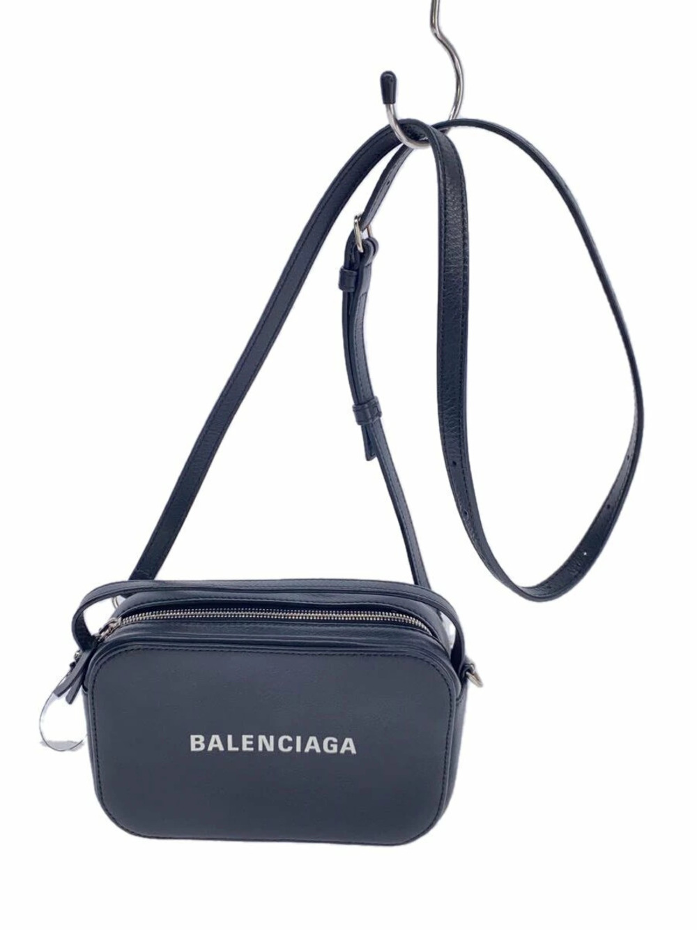 Balenciaga Shoulder Bag Leather Black